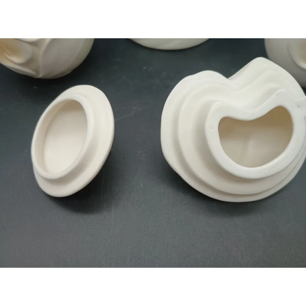 Vtg Cosmos Calla Lily Teapot Creamer & Covered Sugar Set Lid Tea Party